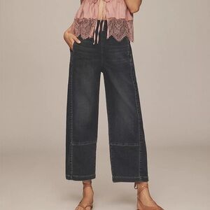 Pilcro Izzie Pull On Barrwl Jeans Gray XXS